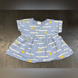 Hanna Andersson Tunic Top Blue 18-24 Months Girl